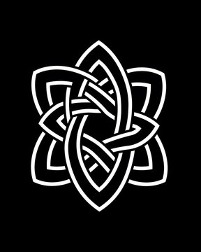 recommend clip art: Celtic knot minimalist line art illustration