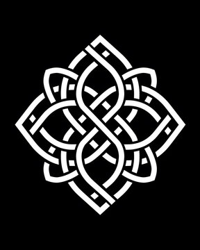 recommend clip art: Celtic knot minimalist line art illustration