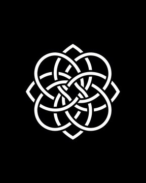 recommend clip art: Celtic knot minimalist line art illustration
