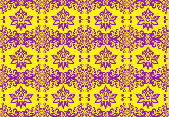 Damask floral seamless pattern, Damask vintage pattern design, Victorian Vintage seamless, luxury Damask, vector, 