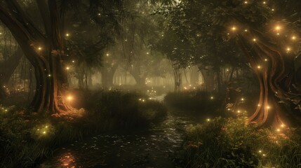 the dark mistery forrest glow by firefly