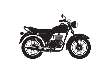 Fototapeta premium Motorbike silhouette vector illustration, Motorbike silhouette vector, Motorbike silhouette line art, Motorbike silhouette image
