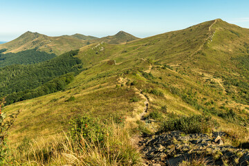 Beieszczady Mountains in late summer. Wildderness of polish mountains landscape © marcin jucha
