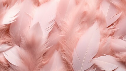 Soft feather close-up texture flat lay background