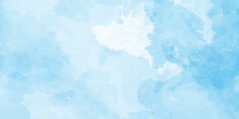 Abstract grunge tint light blue watercolor background. Hand painted template for cards, flyer, poster, banner, and cover design.Abstract Blue Watercolor Texture Background,
