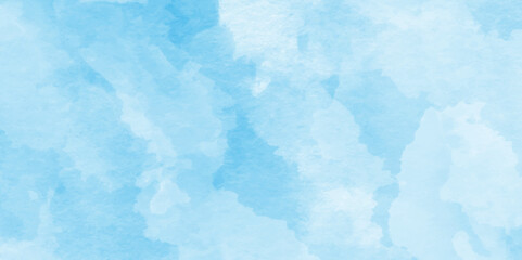 Abstract grunge tint light blue watercolor background. Hand painted template for cards, flyer, poster, banner, and cover design.Abstract Blue Watercolor Texture Background,