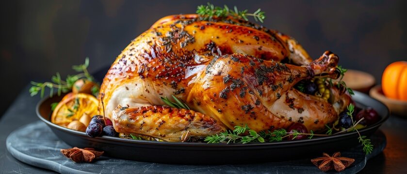 Roasted Thanksgiving Turkey with Herbs and Citrus