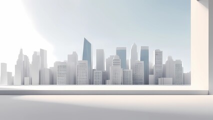 Obraz premium skyscrapers in the city