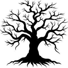 silhouette of a tree