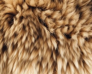 Obraz premium Wolf skin close-up texture flat lay background