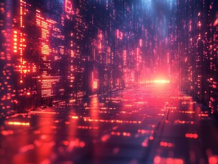 Fototapeta premium Futuristic Digital Background