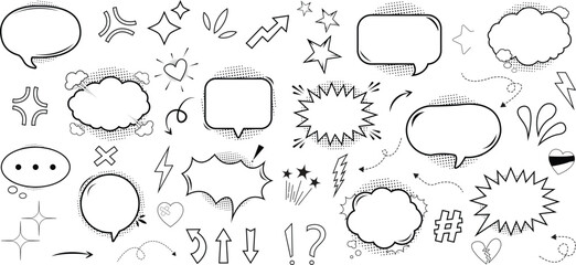Comic Speech Bubbles set