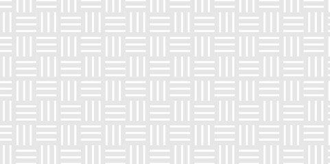 Vector overlapping diamond fabric Pattern geometric square wave line. black and white seamless tile stripe pattern geometric create retro square line pattern white background.