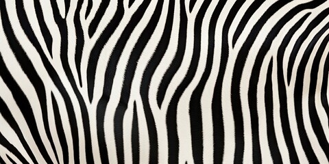 Zebra skin close-up texture flat lay background