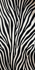 Zebra skin close-up texture flat lay background