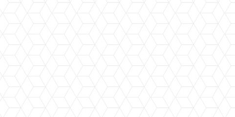 Abstract hexagonal cube seamless pattern with square hexagon tile grid mosaic honeycomb diamond triangle structure shape isometric block wallpaper.	
