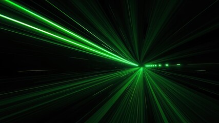 Obraz premium Green background, Warp speed effects, light speed effects, speed images on Green color, clean Green, Green wallpaper, 