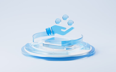 Cartoon bank currency exchange, withdraw deposit, bank cash transaction, 3d rendering.