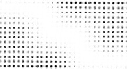 Retro grunge overlay halftone dot pixel pattern backdrop, gradient texture and digital technology background in pop art comic style. Distressed halftone dotted banner frame for social media business.