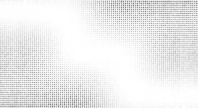 Retro grunge overlay halftone dot pixel pattern backdrop, gradient texture and digital technology background in pop art comic style. Distressed halftone dotted banner frame for social media business.