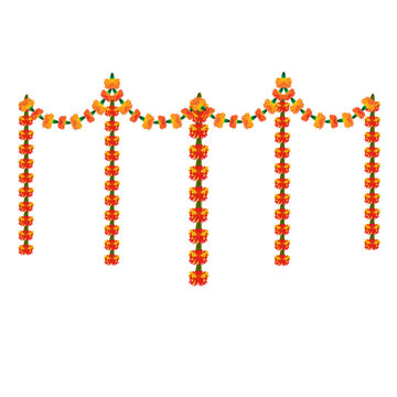 toran, garland, marigold toran, indian tradition, indian festival toran, indian festival garland hangings, ganpati, diwali navratri garland illustration.svg, garland hangings, flower hanging, toran