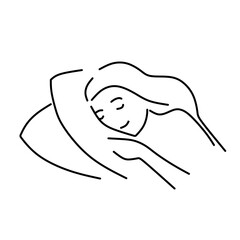 the girl is sleeping.eps