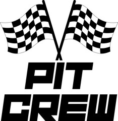 Race Flag Pit Crew Cricut and Silhouette SVG file