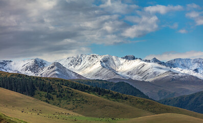 panorama of the mountains
