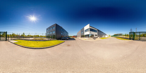 Network servers in a data center. Tier III carrier neutral data center. Server rooms.. 360 degrees...