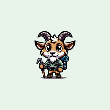Mountain Goat Animal CHarcter Design