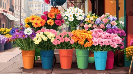 Flower Shop Display.