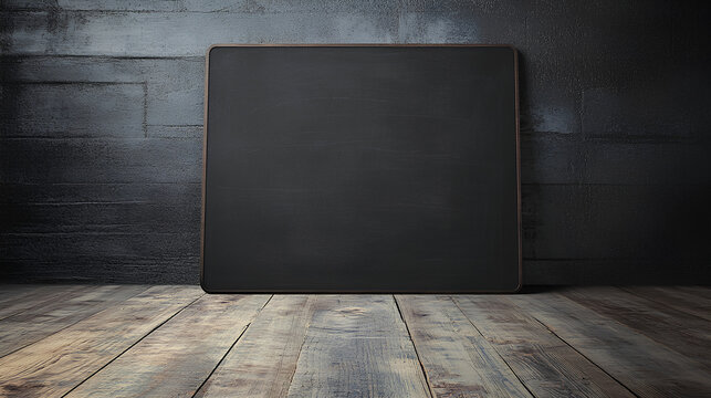 Blank chalkboard background stuck to the wall