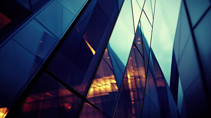 Futuristic Urban Dynamism: Abstract Architecture in Geometric Flux, Captured at Dusk with Macro Lens, City Lights in Monochromatic Mystery for a Vivid Desktop Wallpaper.