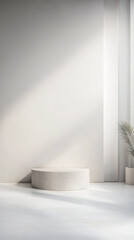 Minimalist room interiors with minimal furniture and decor in neutral colors. Residential interior deign concept image with large copyspace.