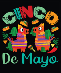 Cinco De Mayo Happy Nacho party shirt print template typography design for art