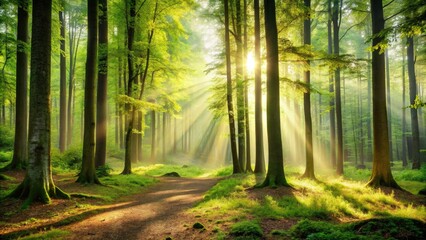 Obraz premium * SilentForest: Mood/Style (Quiet, still atmosphere)