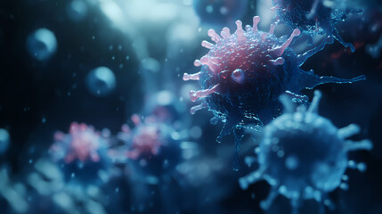 A microscopic view of cells