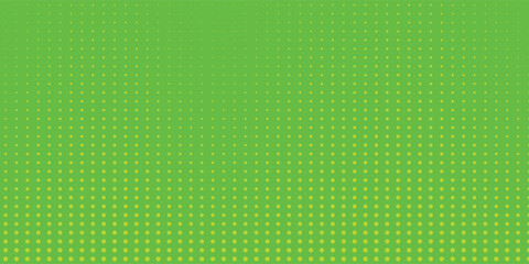 Dots halftone green color pattern gradient texture with technology digital background. Dots pop art comics with nature graphic design.