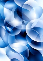 Abstract blue and white circles background