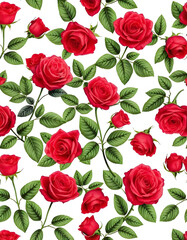 seamless pattern with roses