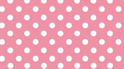 A pink and white polka dot pattern