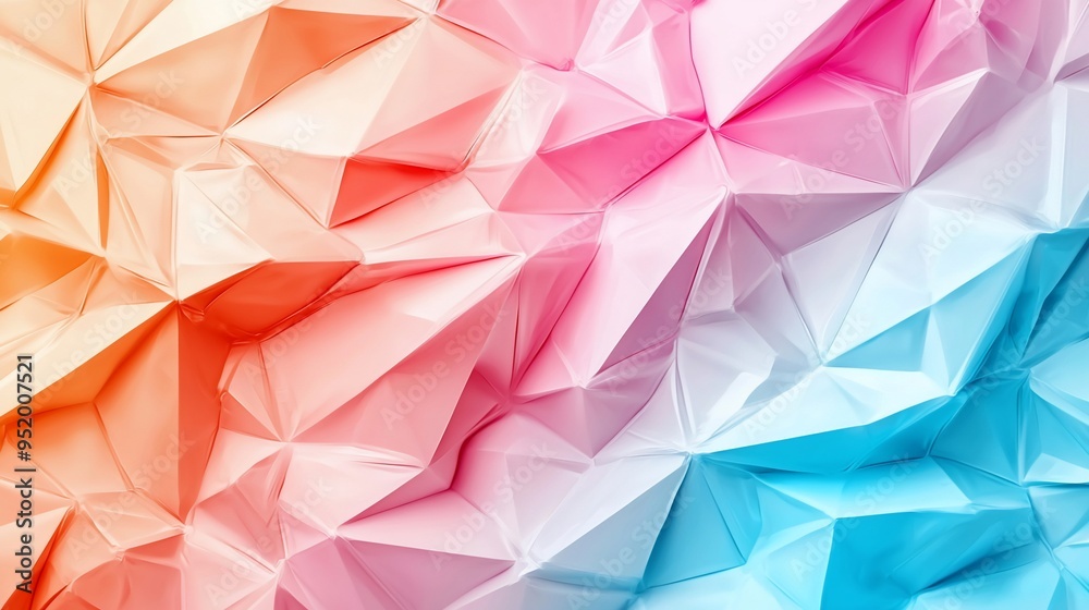 Poster abstract polygonal texture.