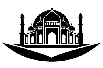 Islamic Mosque Logo silhouette vector illustration