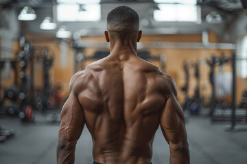 Focused motivated persistent sports person man woman sweating gym outdoor stadium training, Generative AI