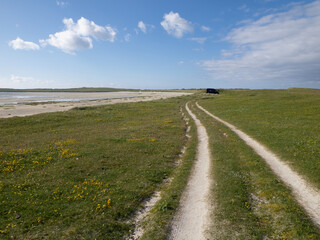 Playa de Traig Lar, North Uist, Islas Hébridas, Escocia, Reino Unido