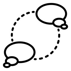 Discussion icon, line icon style
