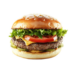 delicious cheeseburger burger, smash burger PNG transparent