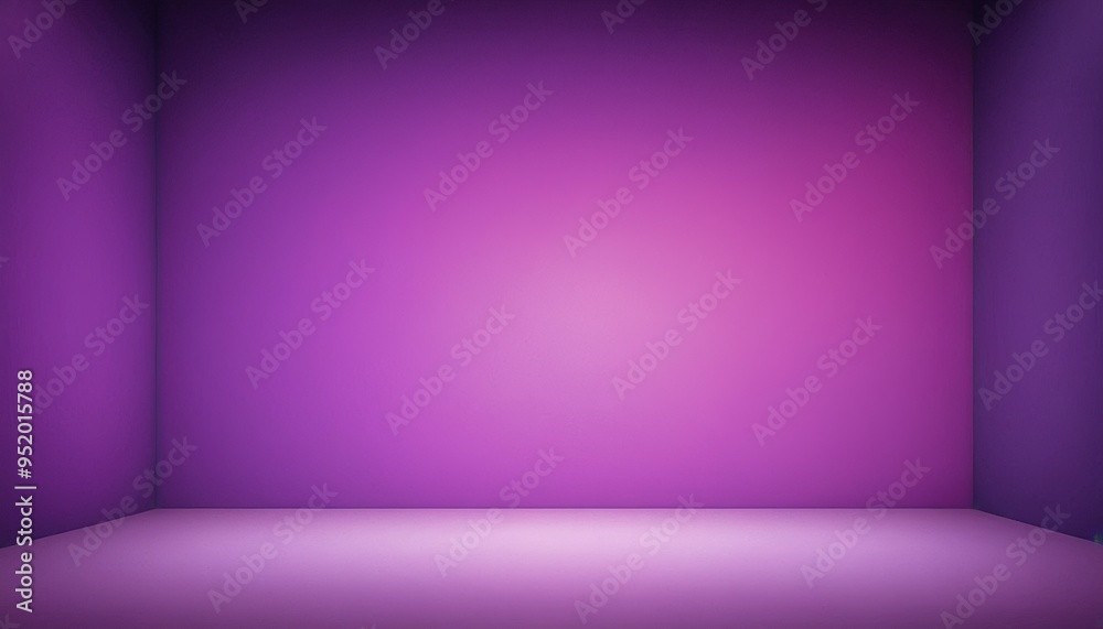 Sticker abstract empty light gradient purple studio room empty room with shadows of window. display product 