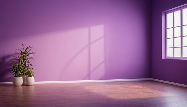 Abstract empty light gradient purple studio room
Empty room with shadows of window. Display product with blurred backdrop 321