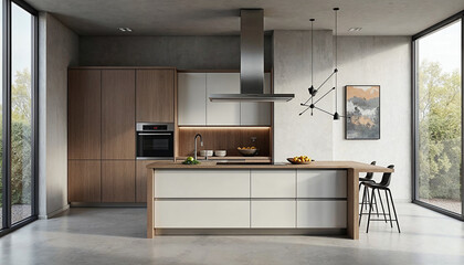 modern kitchen interior